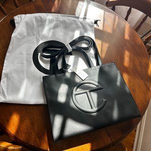 Brand New Telfar Medium Shopping Bag in Black with Tags